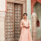 Peach Chanderi Silk Suit Set
