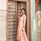 Peach Chanderi Silk Suit Set
