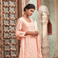 Peach Chanderi Silk Suit Set