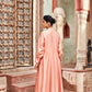 Peach Chanderi Silk Suit Set